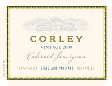 2009 CORLEY State Lane Vineyard Cabernet Sauvignon 750ml